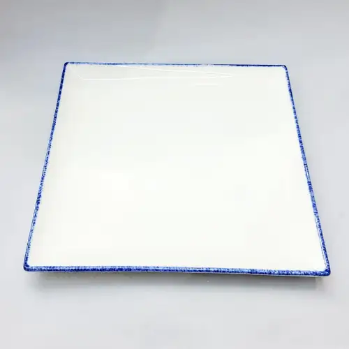 #KH7167; Ceramic square plate 10.5" inches