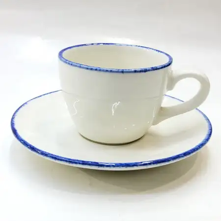 #KHE150; Ceramic coffee cup with saucer ..