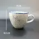 #KHE190-P; Ceramic coffee cup with saucer 180ml