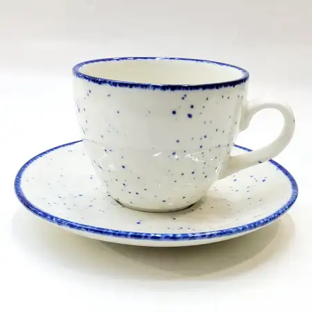 #KHE250-P; Ceramic coffee cup with sauce..