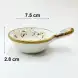 #KK1042-WT; Ceramic sauce dish with handle