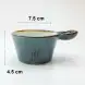 #KK1059-BL; Ceramic sauce dish with handle
