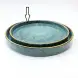 #KK1073-BL; Ceramic deep plate 10.25 inches