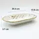 #KK1103-WT; Ceramic oval deep plate 9.5 inches