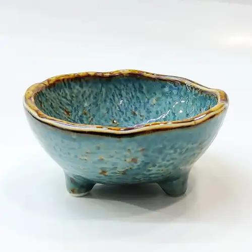 #KK1189-BL; Ceramic sauce dish