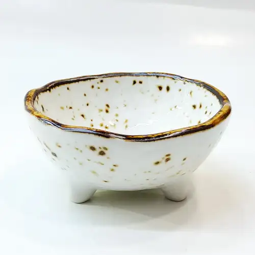 #KK1189-WT; Ceramic sauce dish