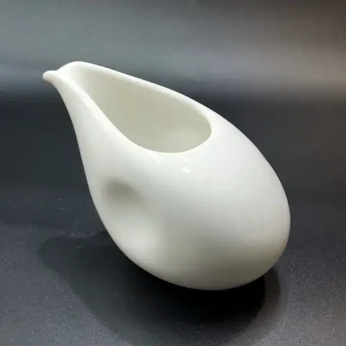 #KK1234-CW; Ceramic cream pot 4 inches