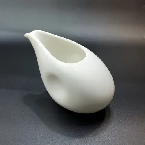 #KK1241-CW; Ceramic cream pot 3.25 inches