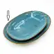 #KK1265-BL; Ceramic oval plate 29x20cm
