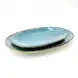 #KK1265-BL; Ceramic oval plate 29x20cm