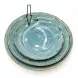 #KK1296-BL; Ceramic plate 8.25 inches