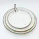 #KK1296-WT; Ceramic plate 8.25 inches