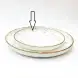 #KK1319-WT; Ceramic round plate 8 inches