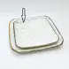 #KK1326-WT; Ceramic square plate 8 inches