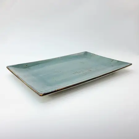 #KK1371-BL; Ceramic rectangular plate 31..