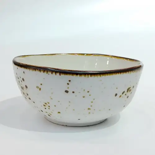 #KK1395-WT; Ceramic bowl 4.5 inches