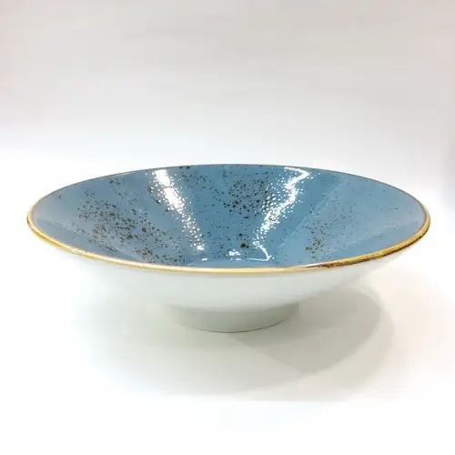 #KK1401-BL; Ceramic bowl 9.75 inches