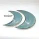 #KK2605-BL; Ceramic 10 inches moon plates