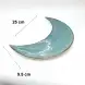 #KK2605-BL; Ceramic 10 inches moon plates