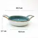 #KK2636-BL; Ceramic 8.75 inches serving plate