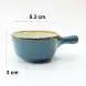 #KK2711-BL; Ceramic sauce dish 8.3cm