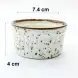 #KK2728-WT; Ceramic sauce dish 3 inches