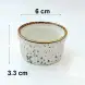 #KK2735-WT; Ceramic sauce dish 2.5 inches