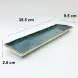 #KK2780-BL; Ceramic 14 inches rectangular plate