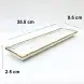 #KK2780-WT; Ceramic 14 inches rectangular plate