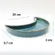 #KK2803-BL; Ceramic 10 inches moon deep plate
