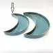 #KK2803-BL; Ceramic 10 inches moon deep plate
