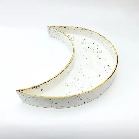 #KK2803-WT; Ceramic 10 inches moon deep ..