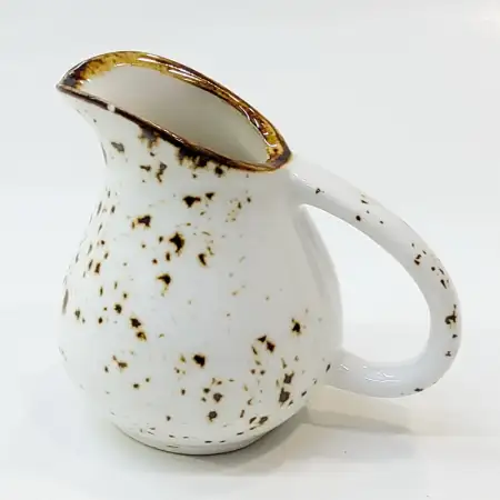 #KK2827-WT; Ceramic cream pot 40ml..