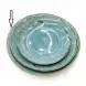 #KK3503-BL; Ceramic 12 inches plate
