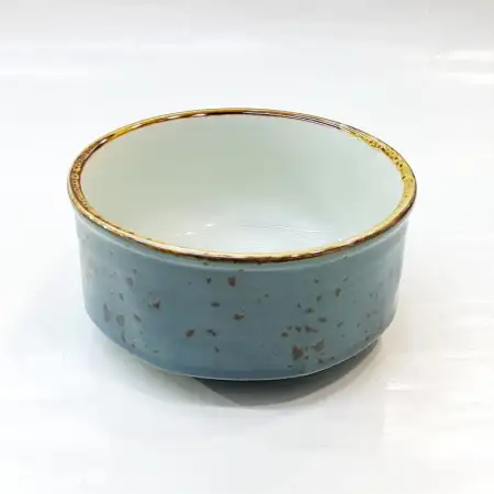 #KK4951-BL; Ceramic 4 inches soup bowl..
