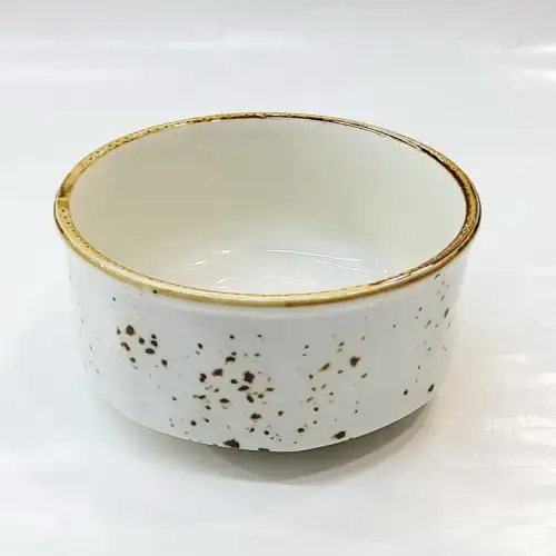 #KK4951-WT; Ceramic 4 inches soup bowl