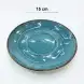 #KK4968-BL; Ceramic saucer plate