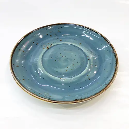 #KK4968-BL; Ceramic saucer plate