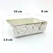 #KK6055-WT; Ceramic 4 inches rectangular plate