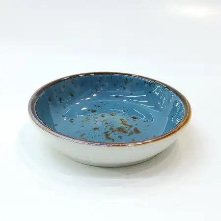 #KK6062-BL; Ceramic sauce dish 9cm..