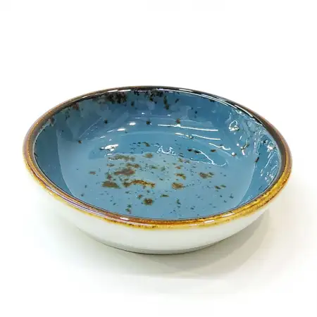 #KK6079-BL; Ceramic plate 11.5cm..