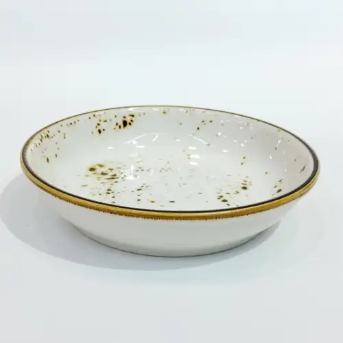 #KK6086-WT; Ceramic plate 13cm