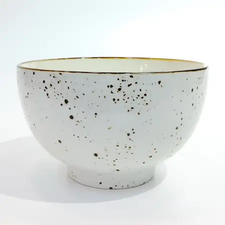 #KK6123-WT; Ceramic 7 inches bowl..