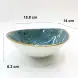 #KK6147-BL; Ceramic bowl 6.25 inches