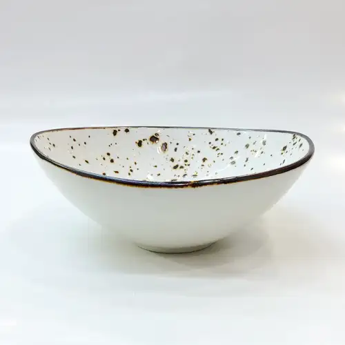 #KK6147-WT; Ceramic bowl 6.25 inches