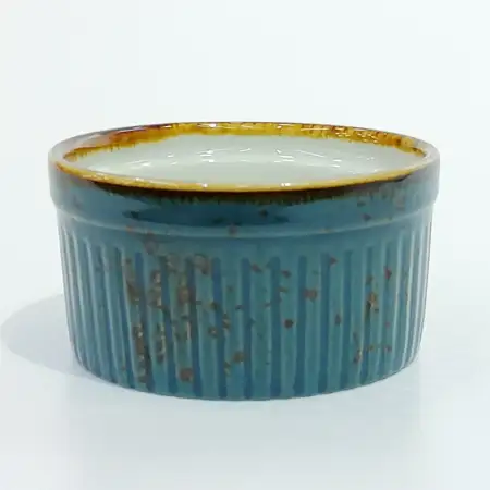 #KK6192-BL; Ceramic bowl 3.5 inches..