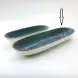 #KK6208-BL; Ceramic 11.5 inches oval deep plate