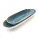 #KK6208-BL; Ceramic 11.5 inches oval deep plate
