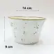 #KK7229-WT; Ceramic 5.5 inches fries' bowl
