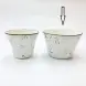 #KK7229-WT; Ceramic 5.5 inches fries' bowl